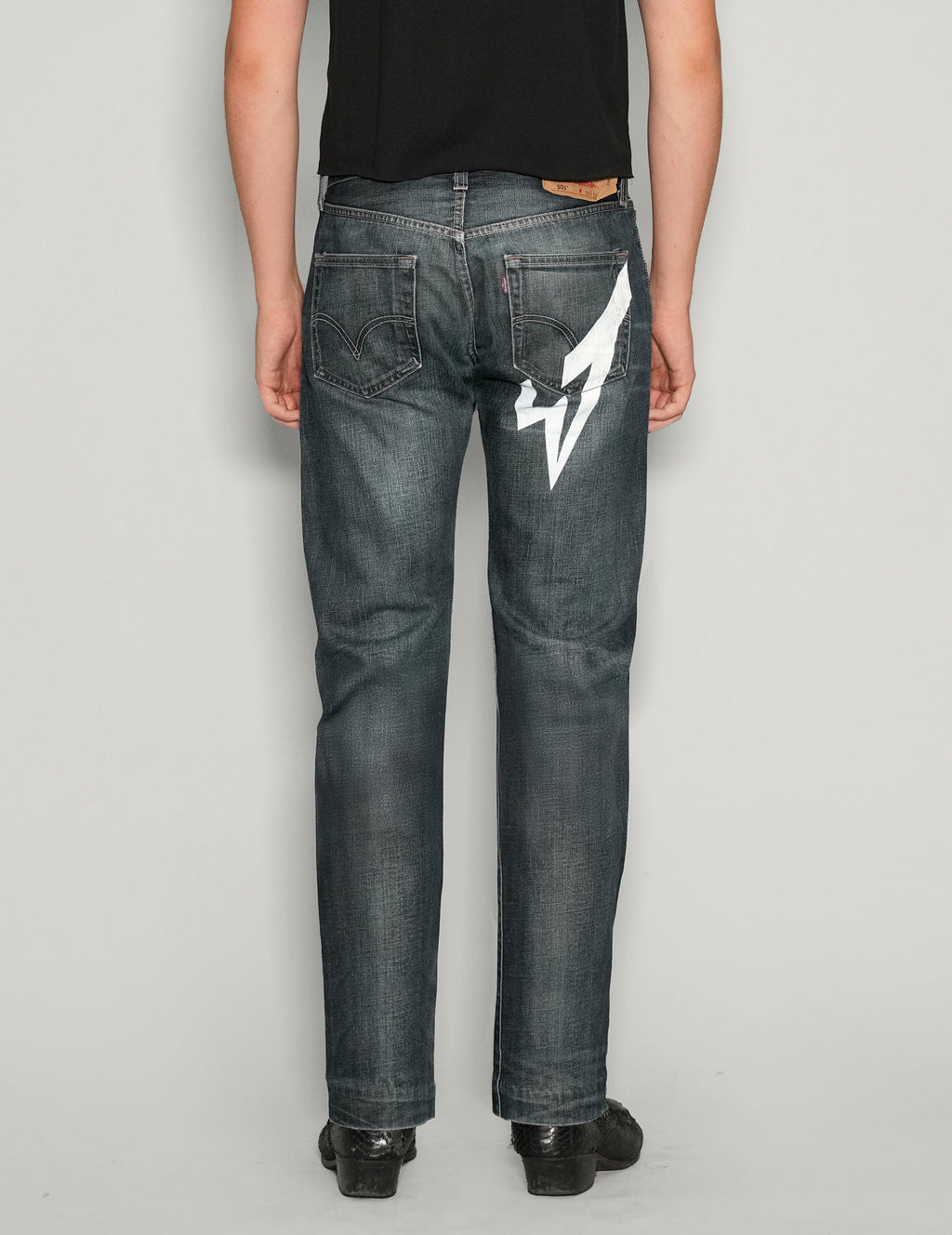 'Love Will Tear Us Apart' Jeans in Indigo