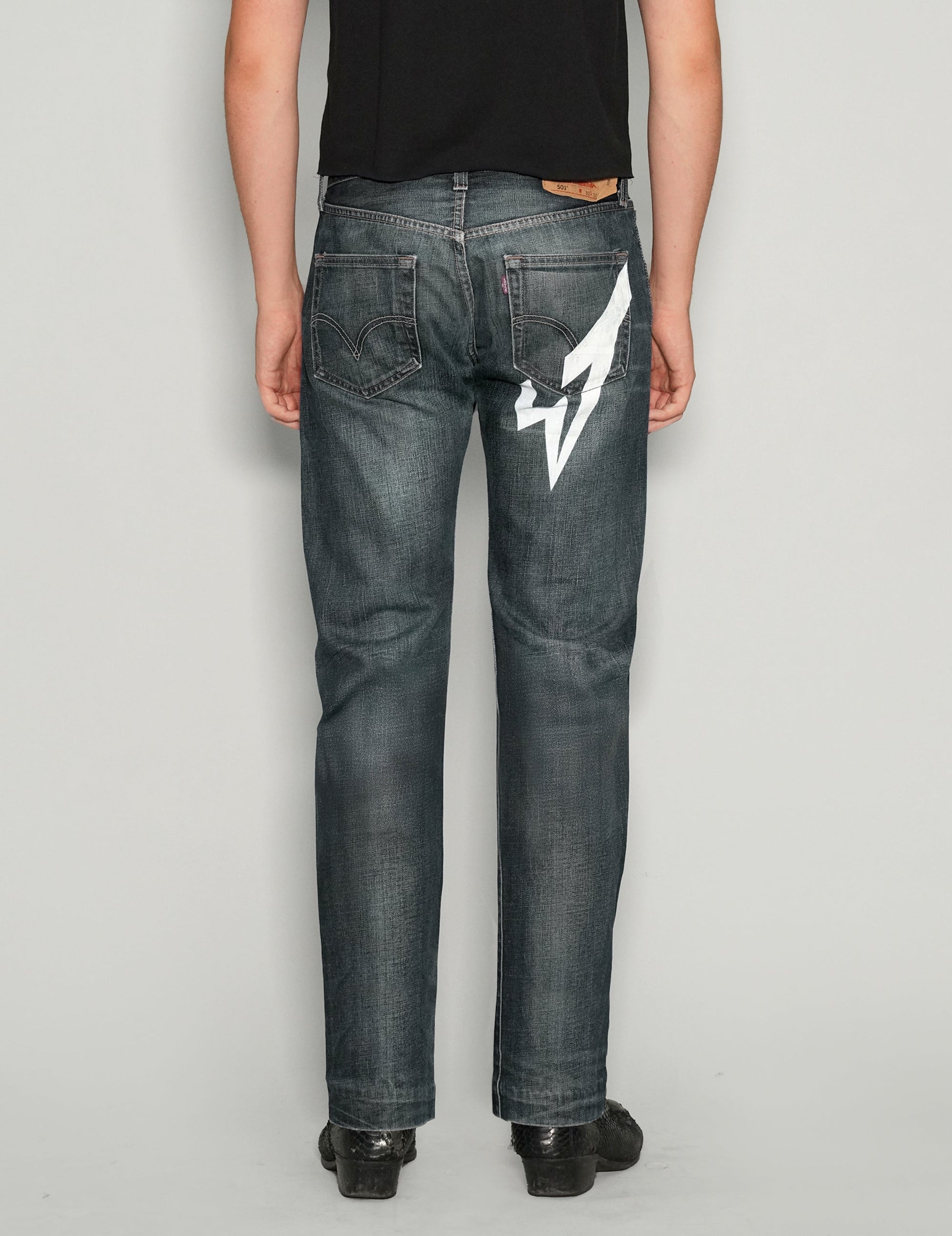 'Love Will Tear Us Apart' Jeans in Indigo