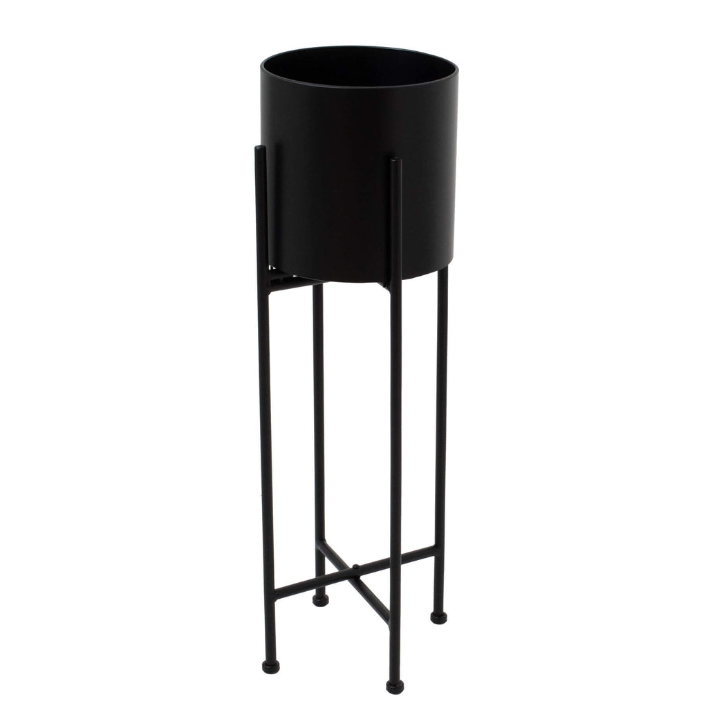 Matte black metal cylindrical planter, 72cm tall, modern minimalist design for home or office decor  

**  
- **Keywords:** matte black, metal, cylindrical planter, modern minimalist, home decor, office decor  
- **Clear description:** Describes shape, material, color, size, and style  
- **SEO & accessibility optimized:** Concise, keyword-rich, and screen-reader friendly by Sostter at brixbailey.com