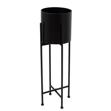 Matte black metal cylindrical planter, 72cm tall, modern minimalist design for home or office decor  

**  
- **Keywords:** matte black, metal, cylindrical planter, modern minimalist, home decor, office decor  
- **Clear description:** Describes shape, material, color, size, and style  
- **SEO & accessibility optimized:** Concise, keyword-rich, and screen-reader friendly by Sostter at brixbailey.com