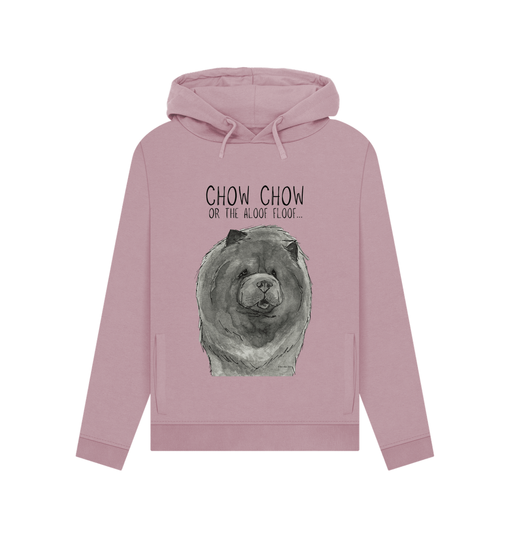 Cozy Up in the Blue Chow Chow Women's Hoodie – Featuring The Aloof Floof!