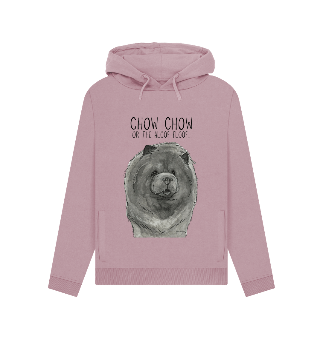 Cozy Up in the Blue Chow Chow Women's Hoodie – Featuring The Aloof Floof!