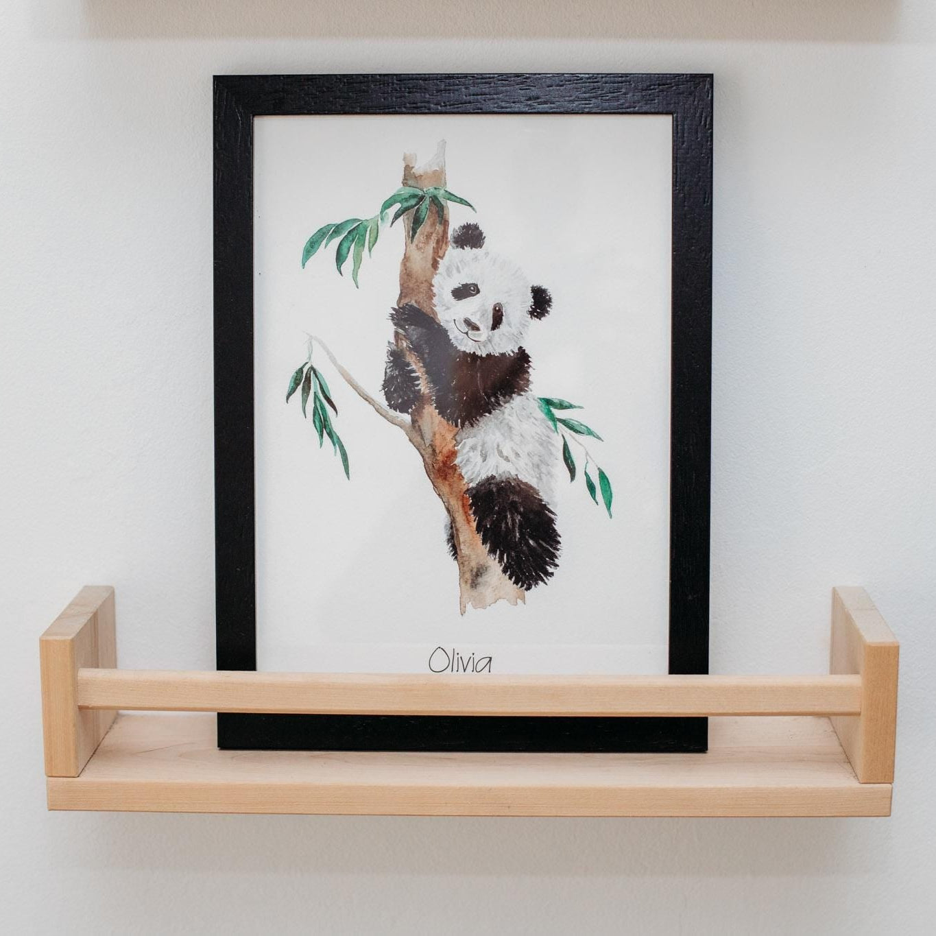 Panda Bear - Personalised watercolour print