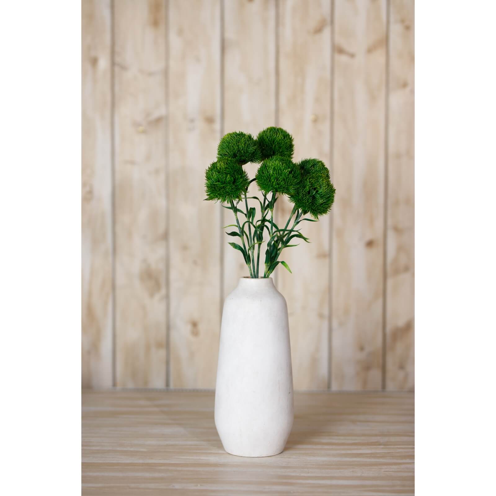 Dark green artificial Dianthus stem, lifelike plastic carnation floral arrangement, 53cm tall by Sostter at brixbailey.com