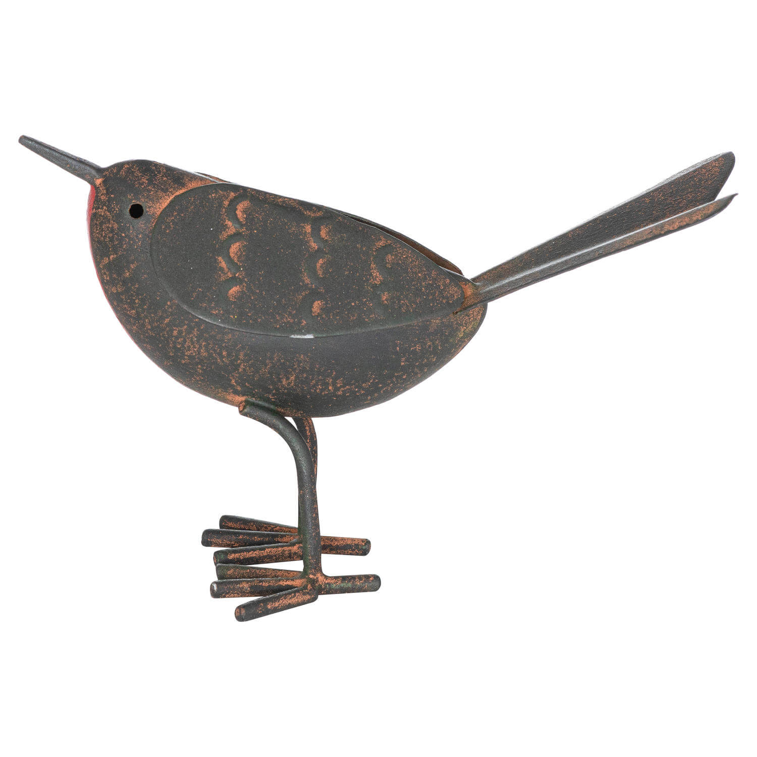 Reclaimed metal ornament in rich brown with distressed finish for rustic home decor by RoomLondon at brixbailey.com