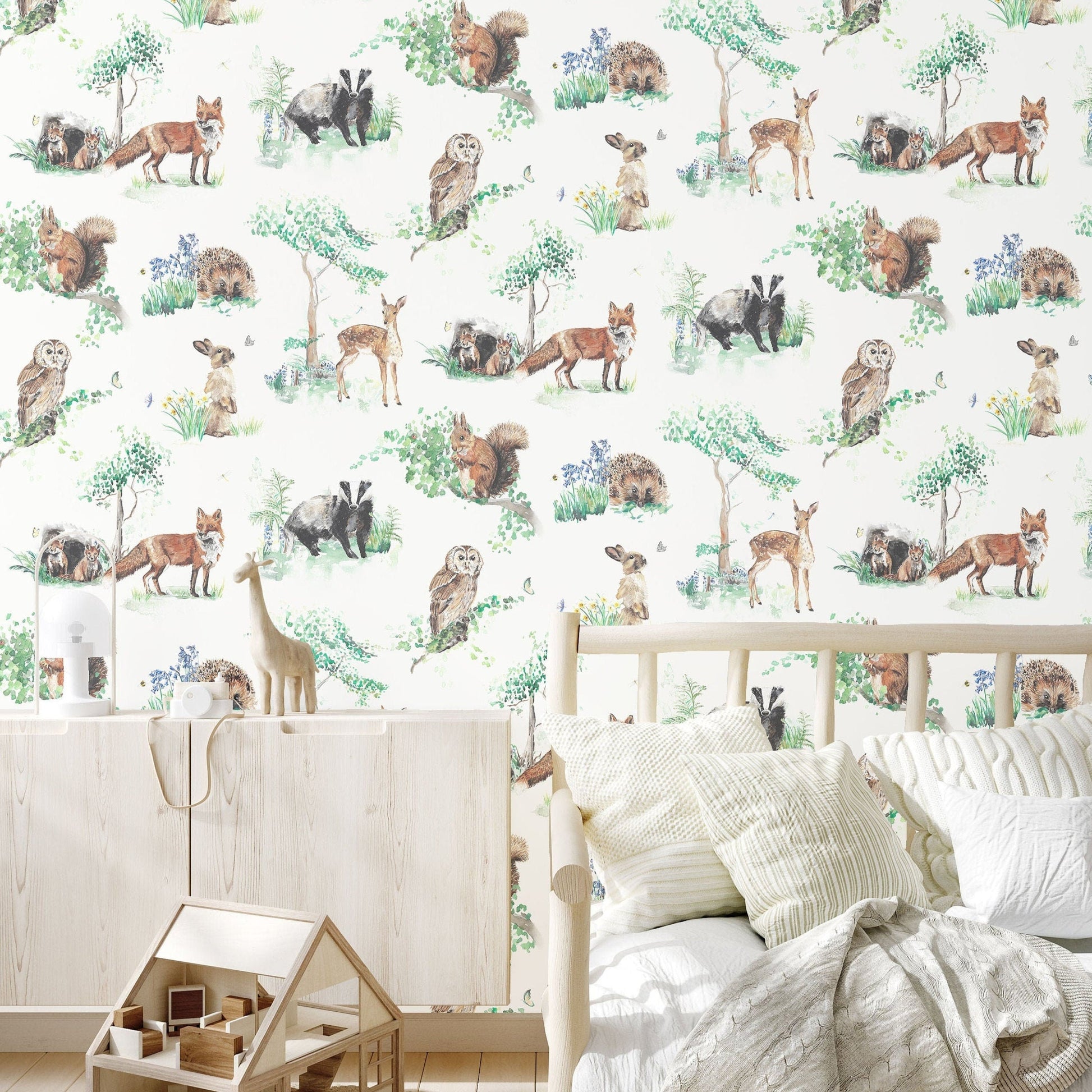 Woodland Animals Children's Wallpaper