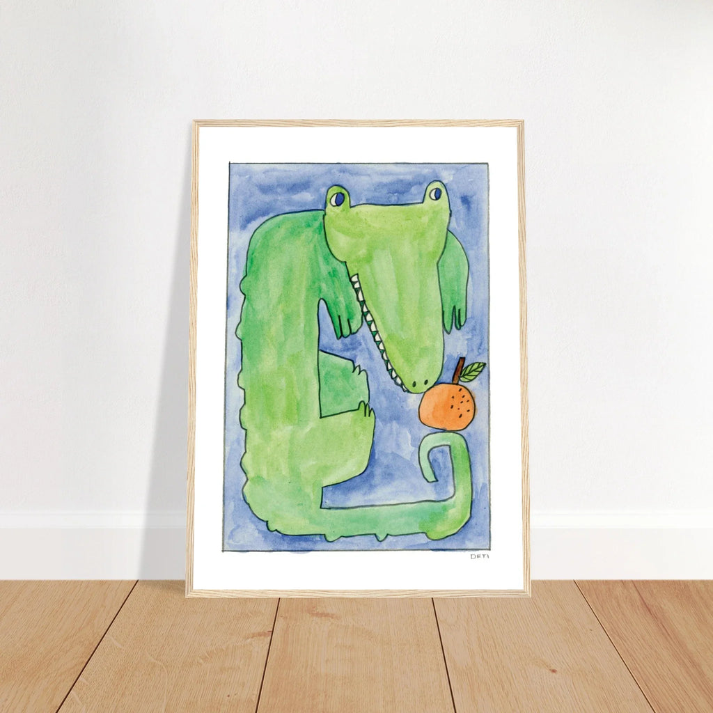 Florida Gator Framed Print by Hayley Deti