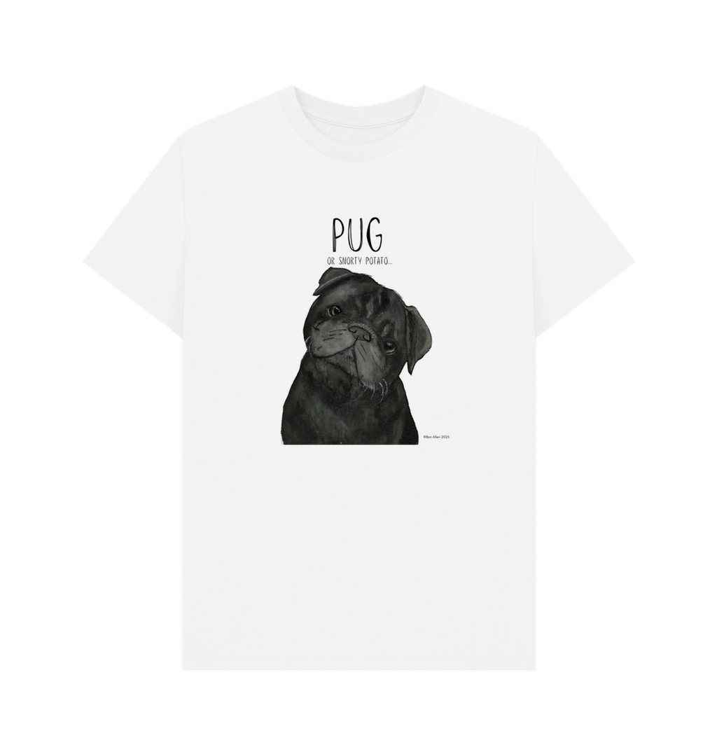 Snorty Potato Men’s T-Shirt – Perfect for Pug Lovers and Snack Enthusiasts!