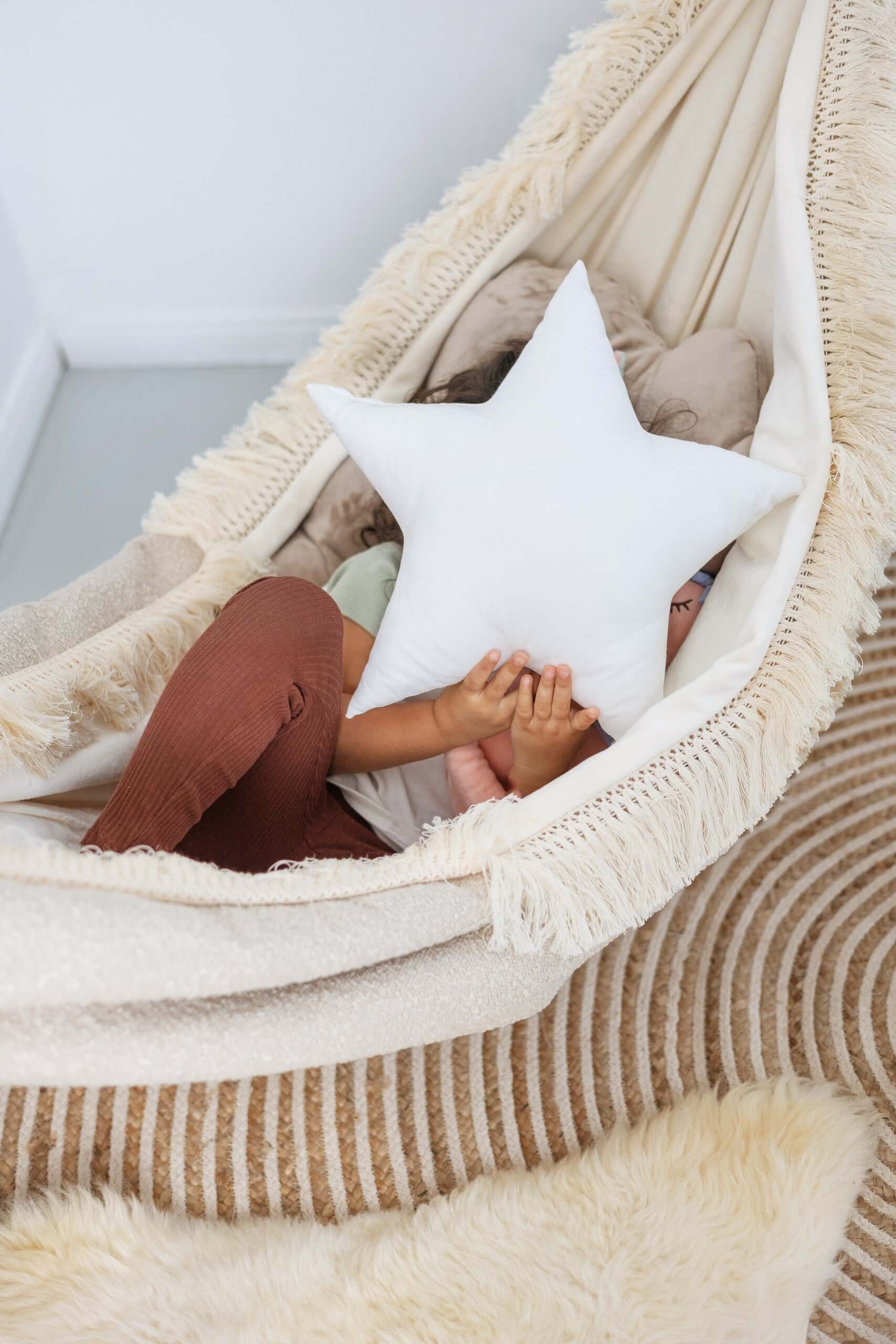 Transform Relaxation with the Cuddle Cloud Hammock - Elegant & Versatile Comfort for Your Home by Sówka at www.brixbailey.com