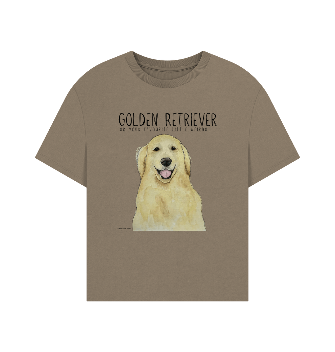 Golden Retriever Vibes: Sustainable Women’s Relaxed Fit T-Shirt