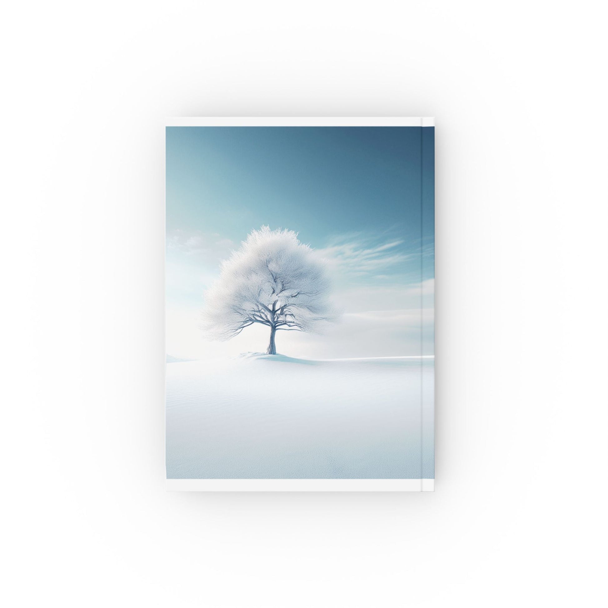 Winter Calm A5 Hardcover Journal – Peaceful Snow Landscape Notebook for Daily Writing
