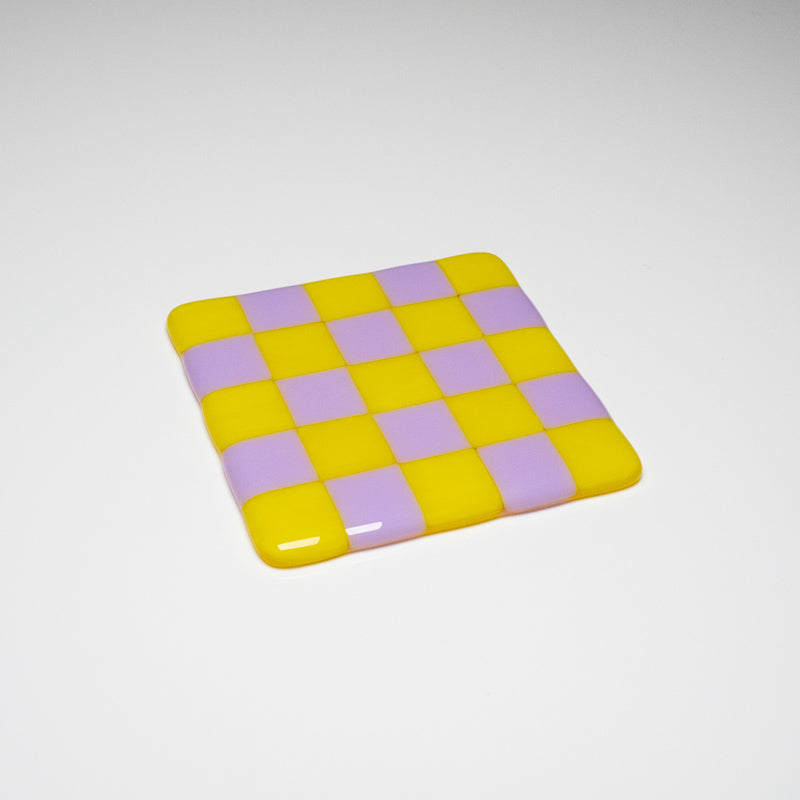 10cm Chequered Dual Coloured Coaster - Bullseye Collection