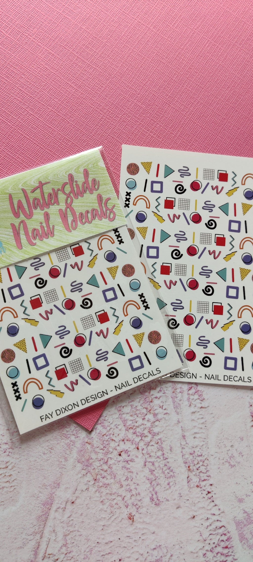 90s Baby Waterslide Nail Decals
