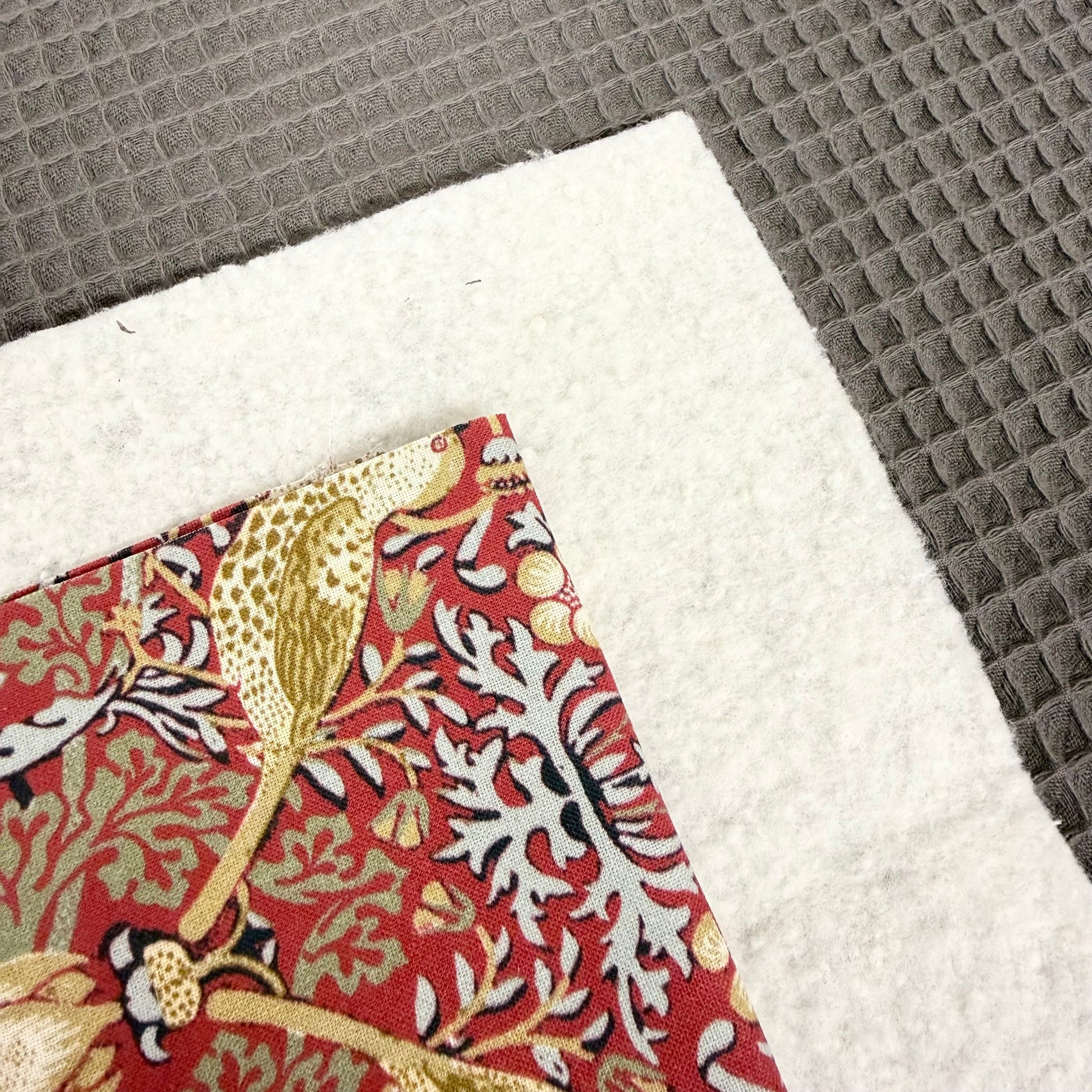 Strawberry Thief Red Drying Mat