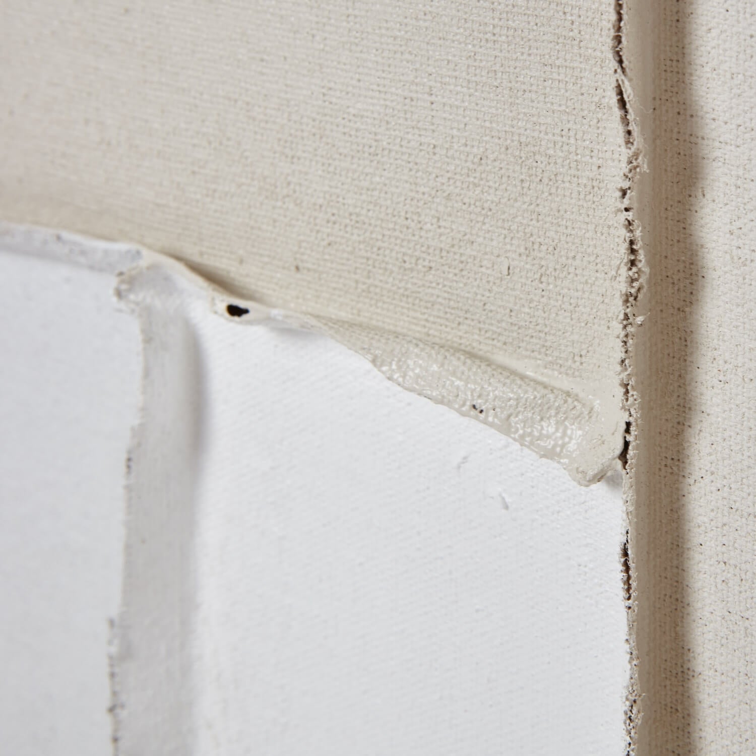Minimalist abstract canvas art in neutral tones with champagne wood frame, perfect for modern interiors  by Sostter at brixbailey.com