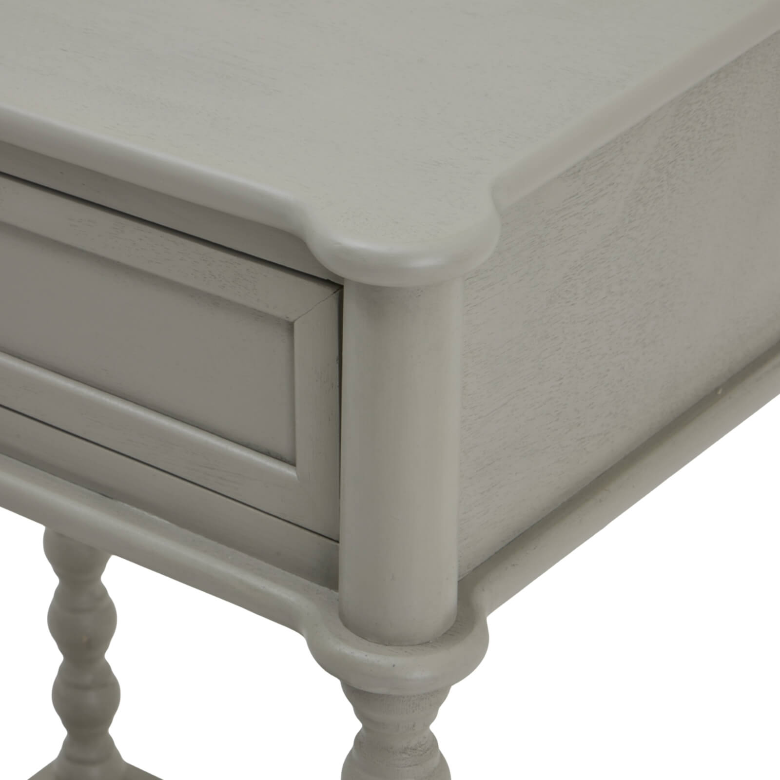 Minimalist Camden Side Table in grey, solid wood with sleek drawer for modern home decor by Sostter at brixbailey.com