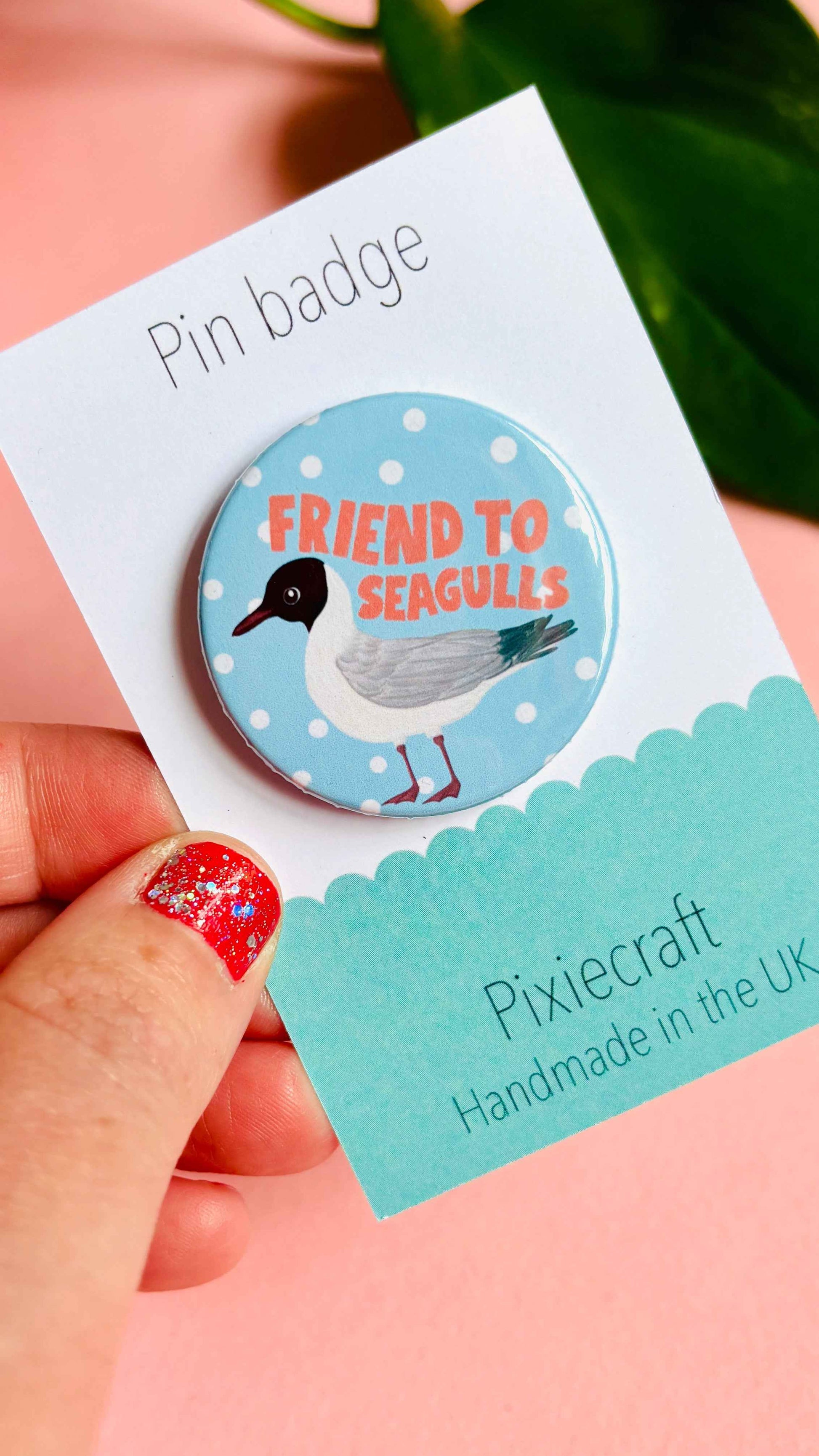 Friend to Seagulls 38mm Badge/Magnet