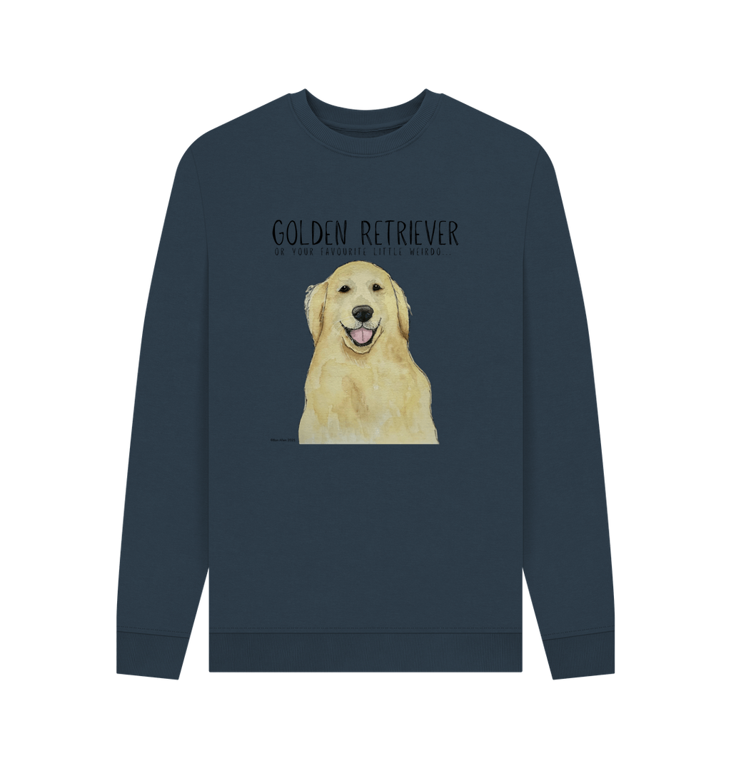 Golden Retriever Vibes: Sustainable Men’s Sweatshirt