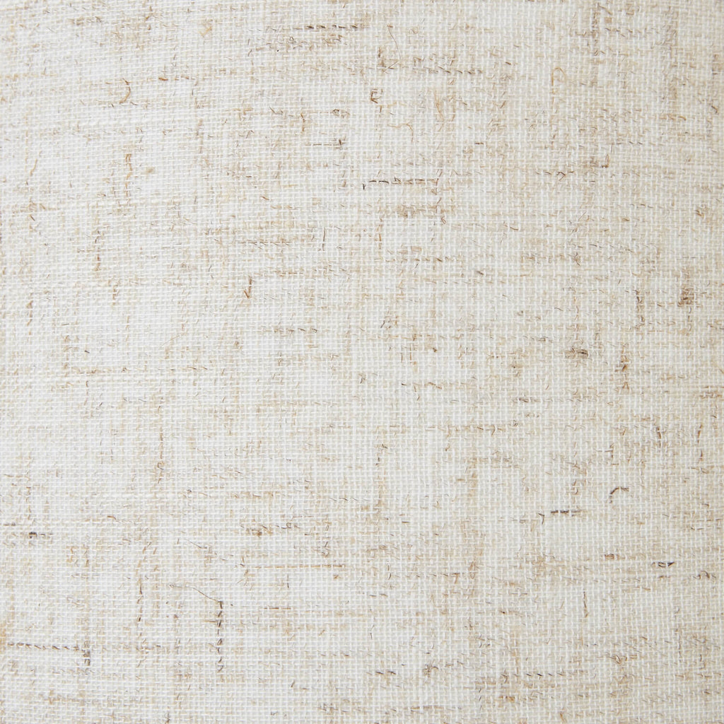 Small white wash wicker table lamp with bulbous base and linen shade, rustic brown tones for cozy home decor by Sostter at brixbailey.com