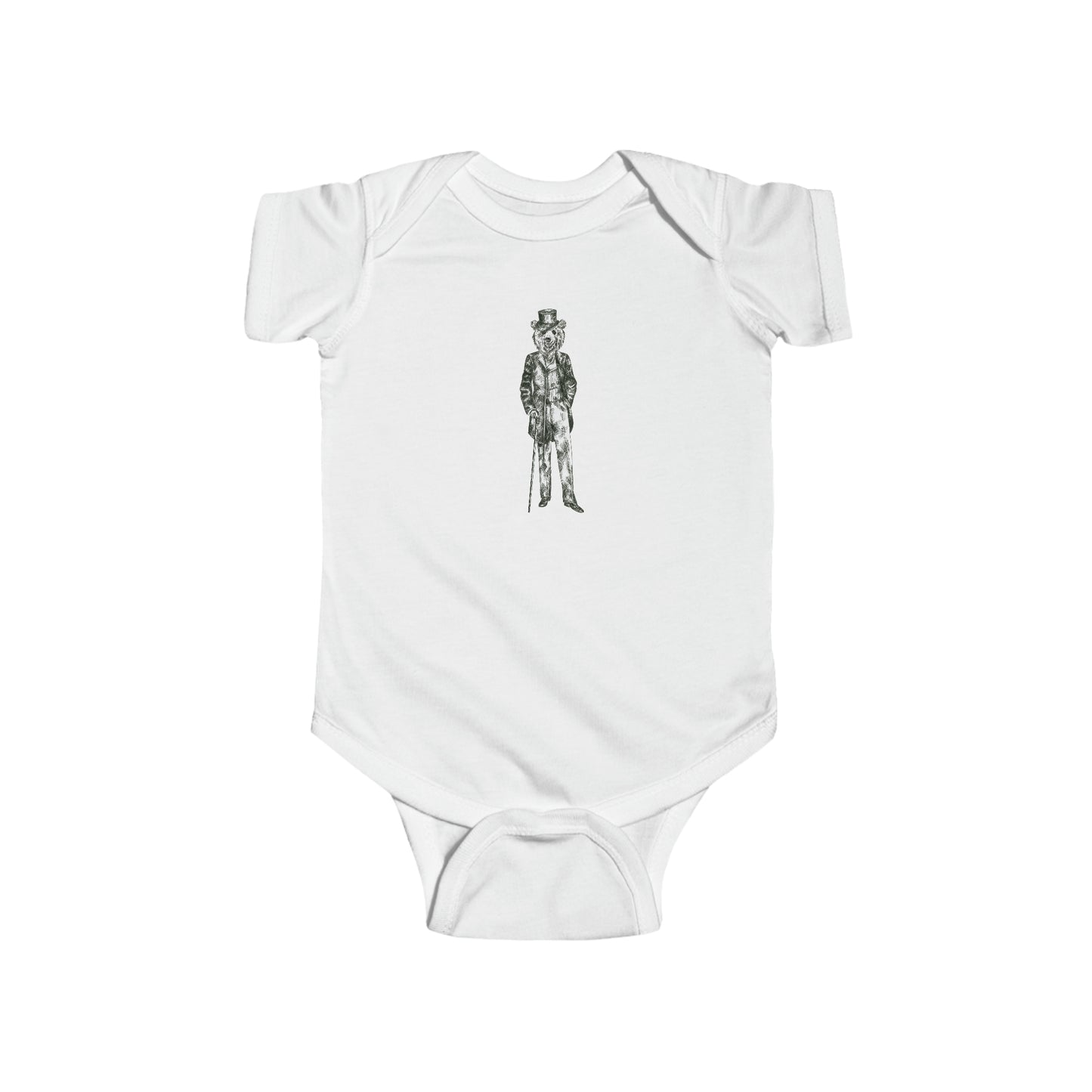Infant Baby Bear Graphic Jersey Bodysuit Onesie