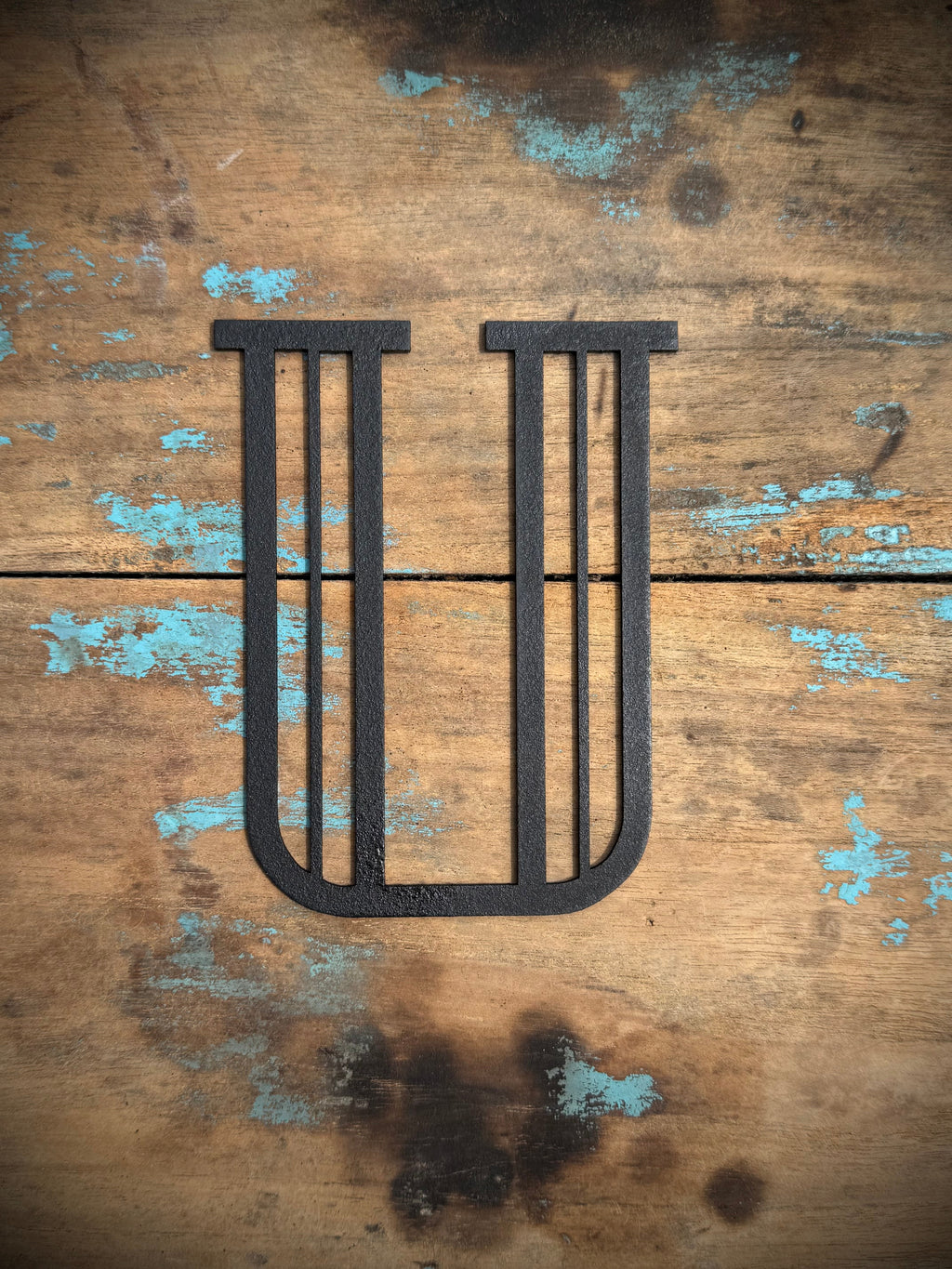 Black 5" or 12" Art Deco Metal Lettering A-Z 0-9