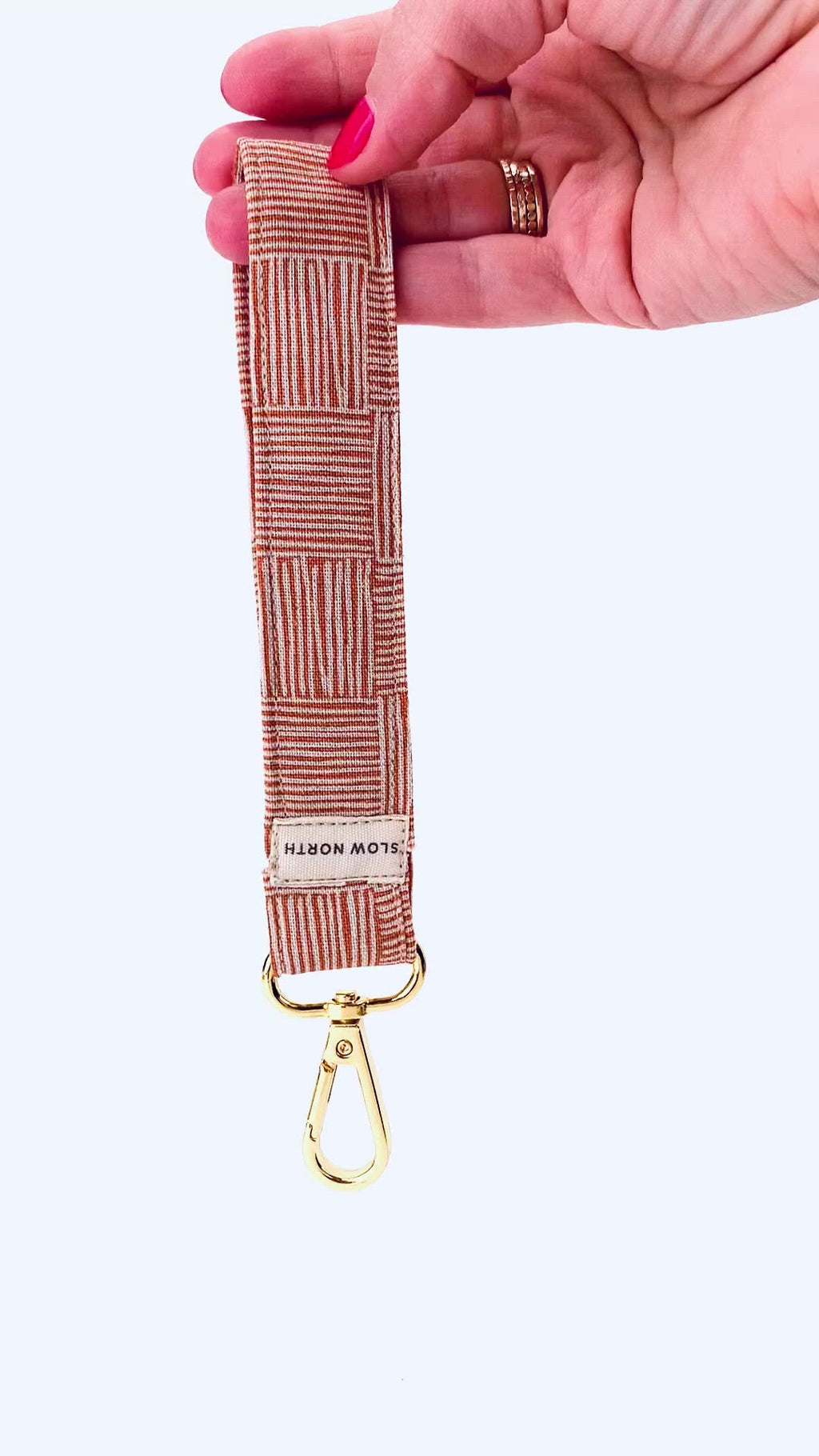 Copper Field Wristlet Keychain