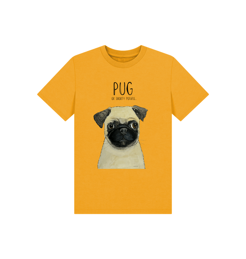 Pug Power! Adorable Kids Pug Print T-Shirt for the Ultimate Cute Look