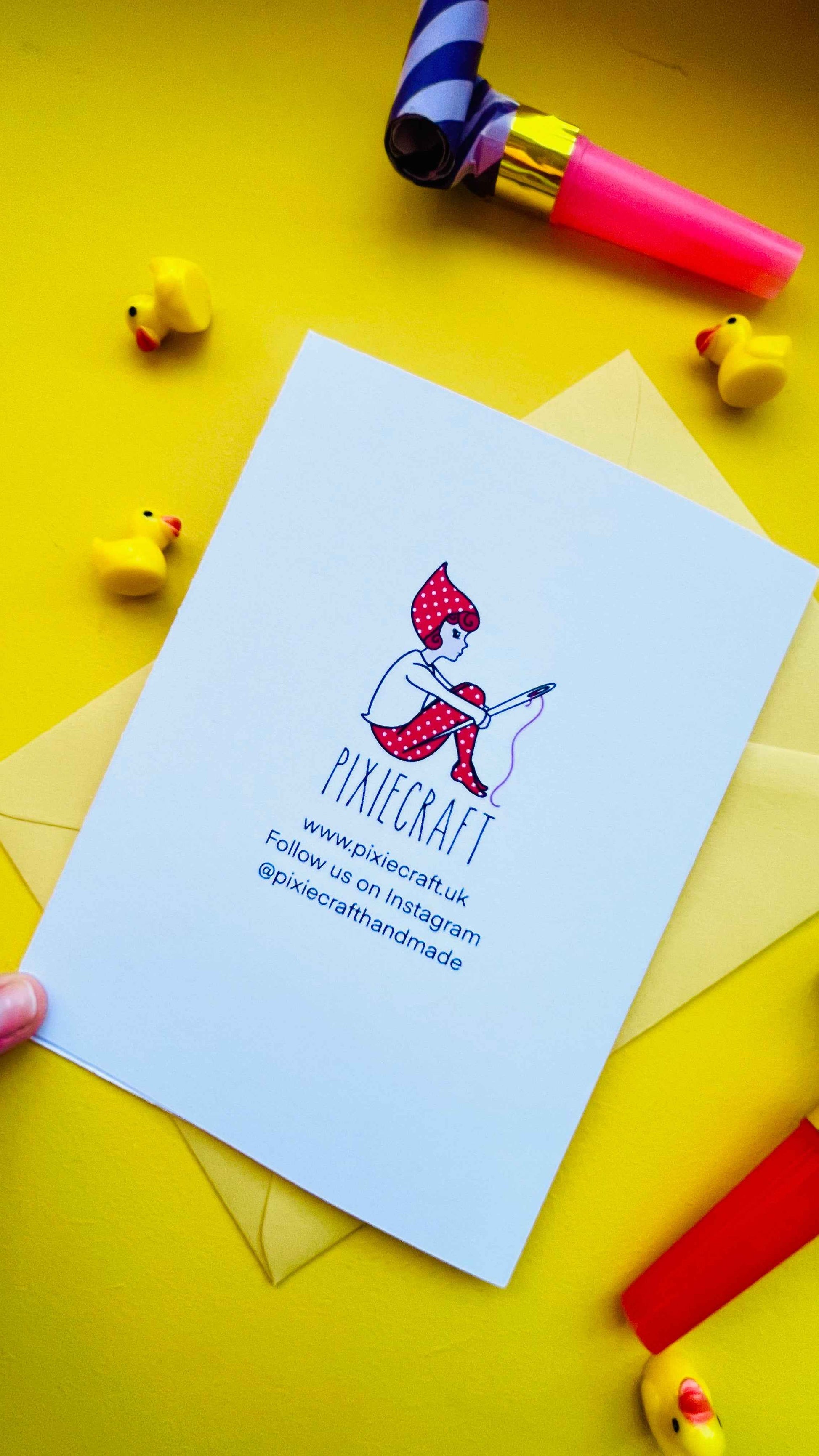 Funny Duck Quack of approval A6 Blank Greetings Card for Graduation, Well done, Engagement etc