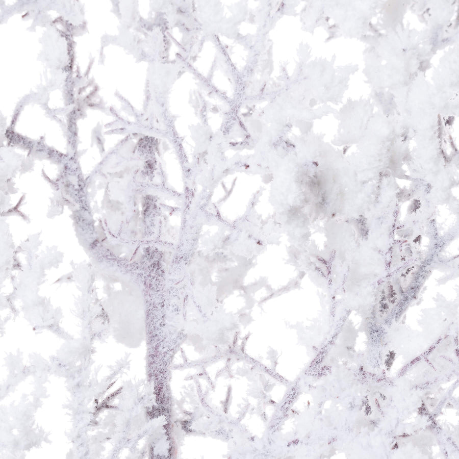 Snow-dusted winter branch decor, 43-inch lifelike plastic foliage for festive mantel or centerpiece displays by Sostter at brixbailey.com