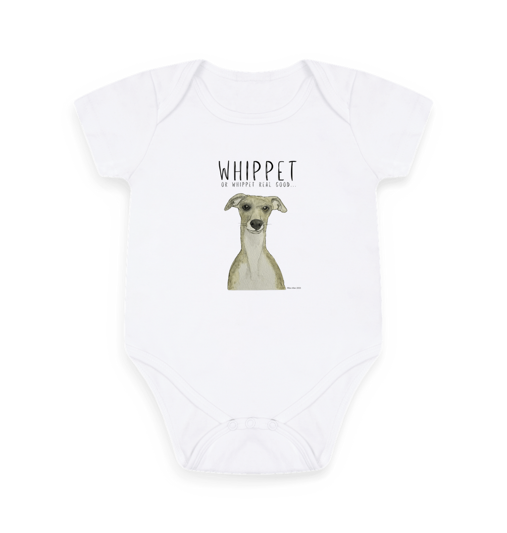 Whippet-Approved Snuggles: The Cutest Baby Bodysuit Ever!