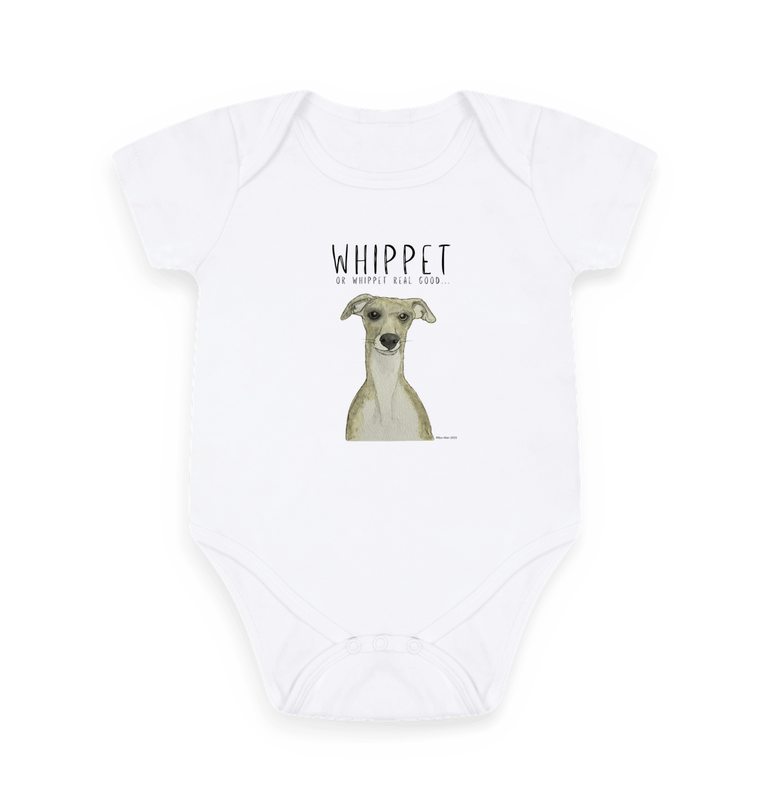 Whippet-Approved Snuggles: The Cutest Baby Bodysuit Ever!
