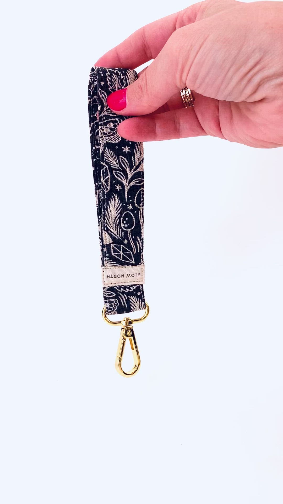 Mystical Mushroom Wristlet Keychain