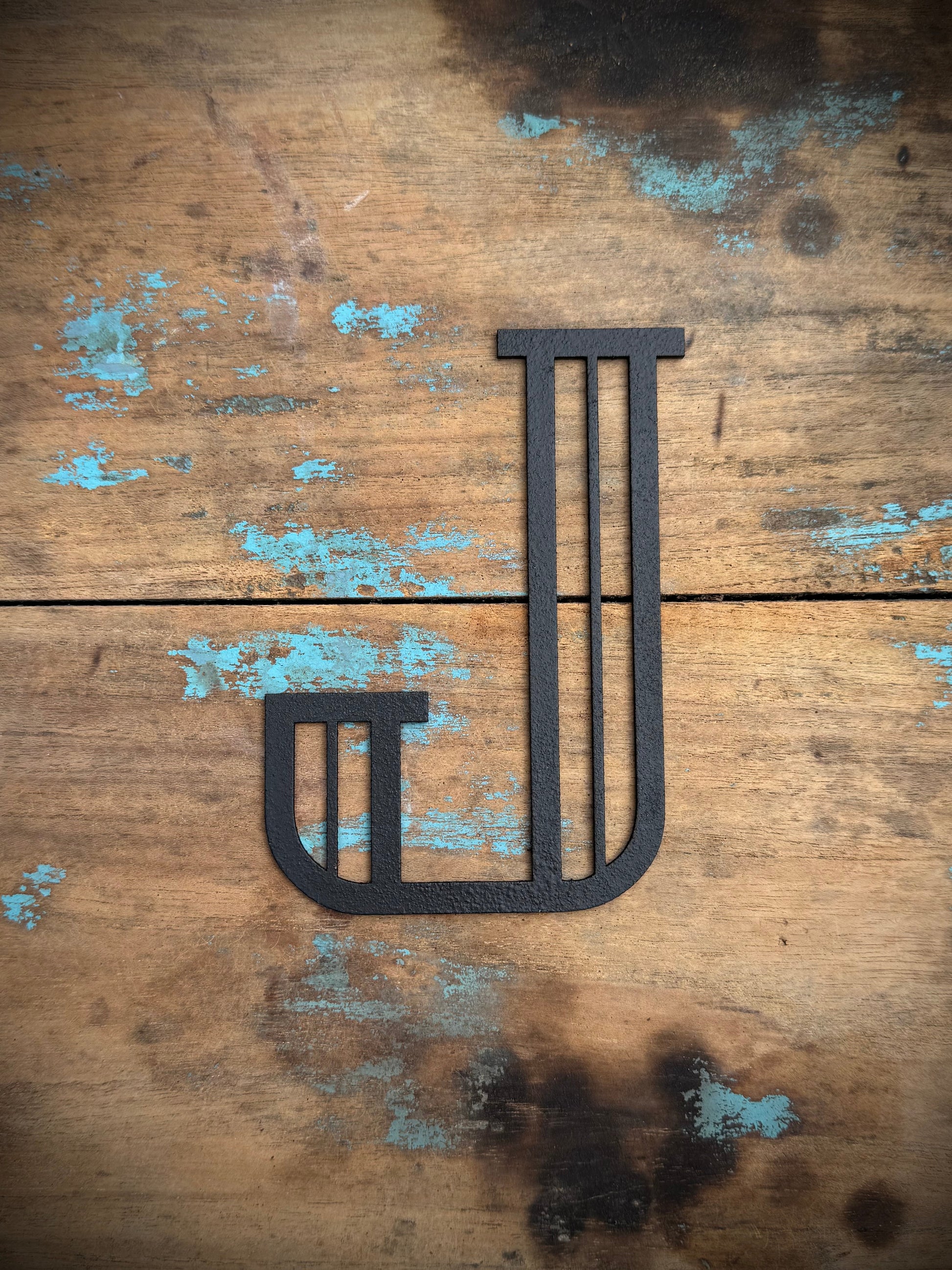 Black 5" or 12" Art Deco Metal Lettering A-Z 0-9