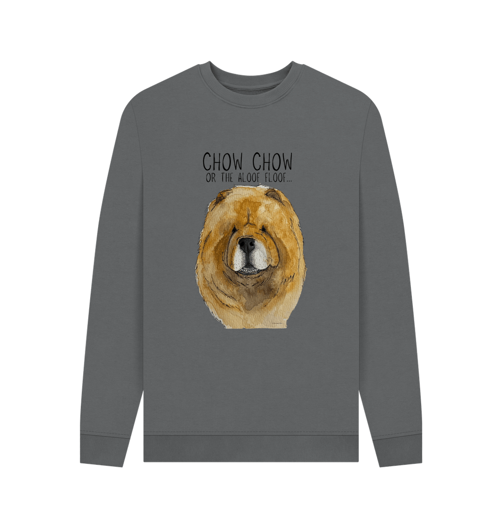 Stay Cozy in Style – Red Chow Chow Men's Crewneck Sweatshirt!