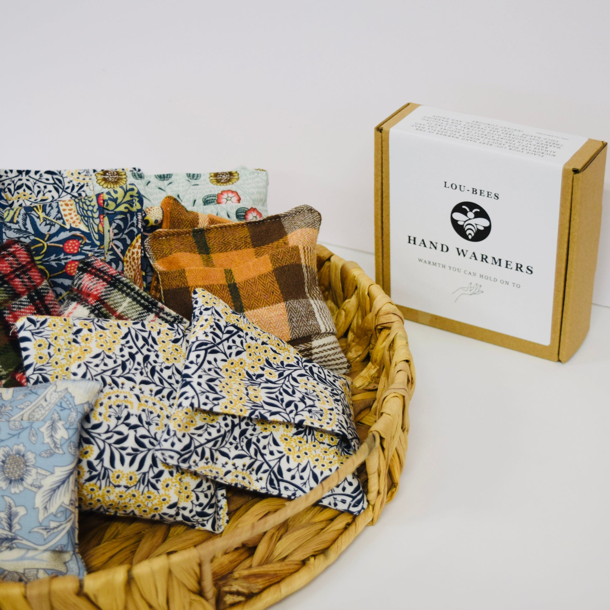 Hand Warmers – Soft Burnt Orange Highland Tartan