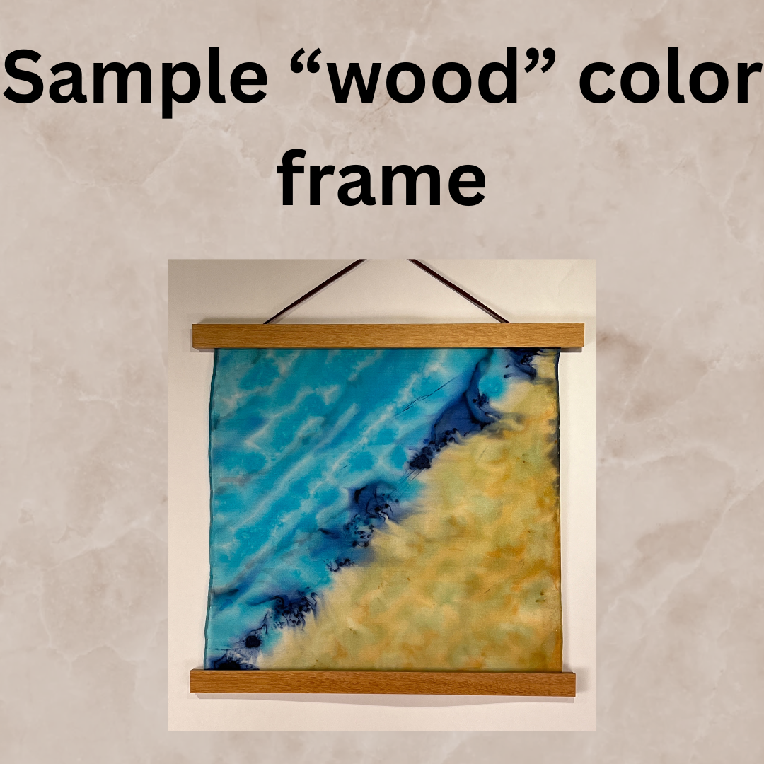 "Mountain Moonrise” - Hand-dyed Silk Wall Hanging  - $275