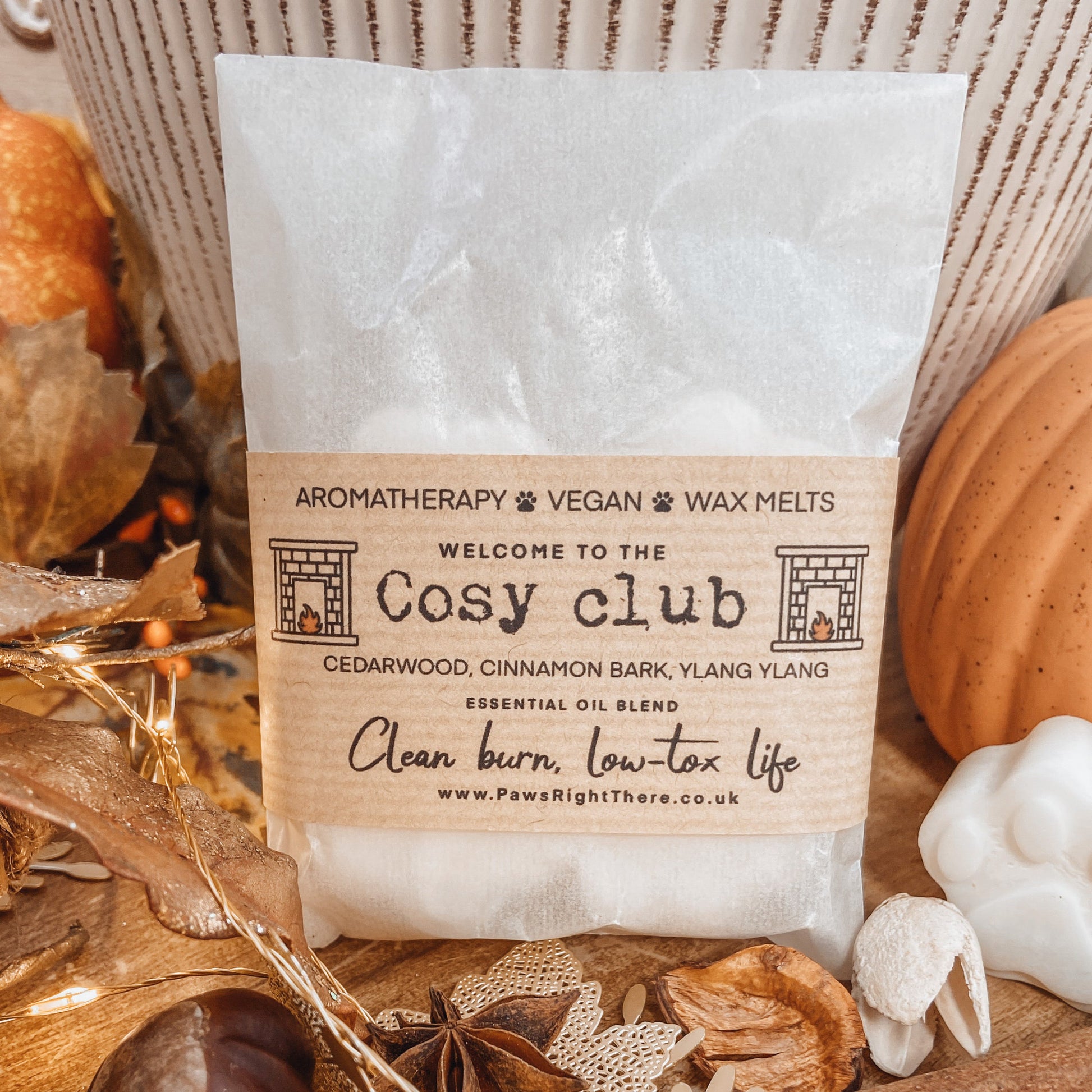 Cosy Club Wax Melts - Cedarwood, Cinnamon and Ylang Ylang