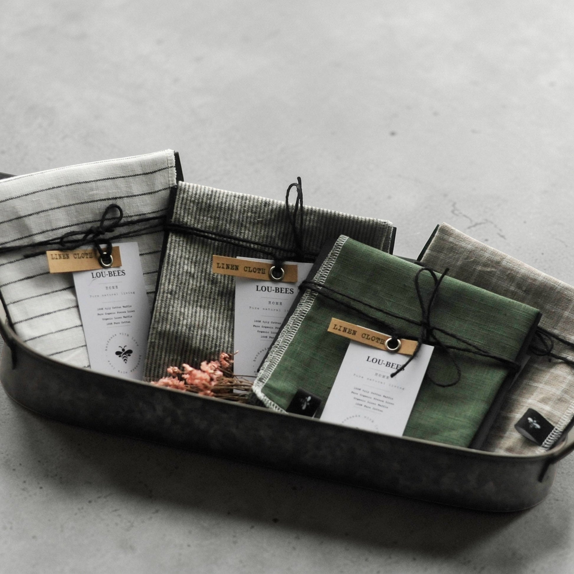 Neutral Linen Cloth Set
