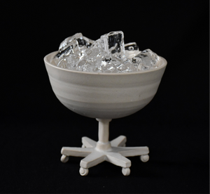 Wheel chair ice bowl