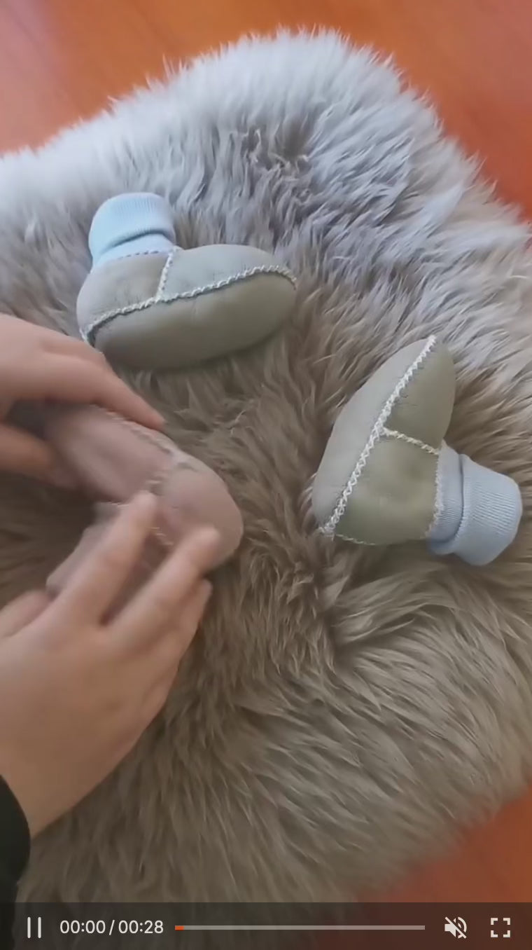 Cozy Booties in Dove Grey