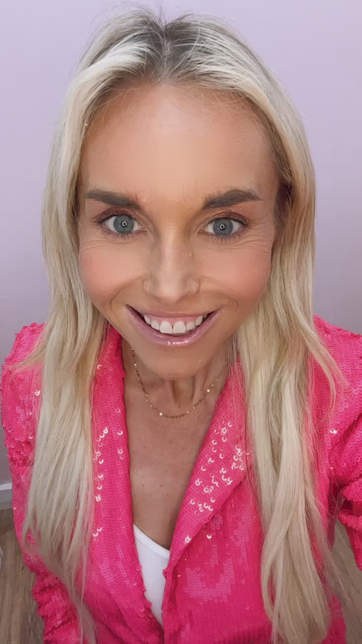 Gold Beaded Hoop Earrings with Pearl Drop