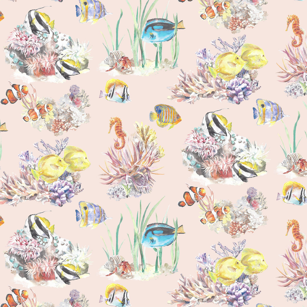 Coral Reef Watercolour Wallpaper