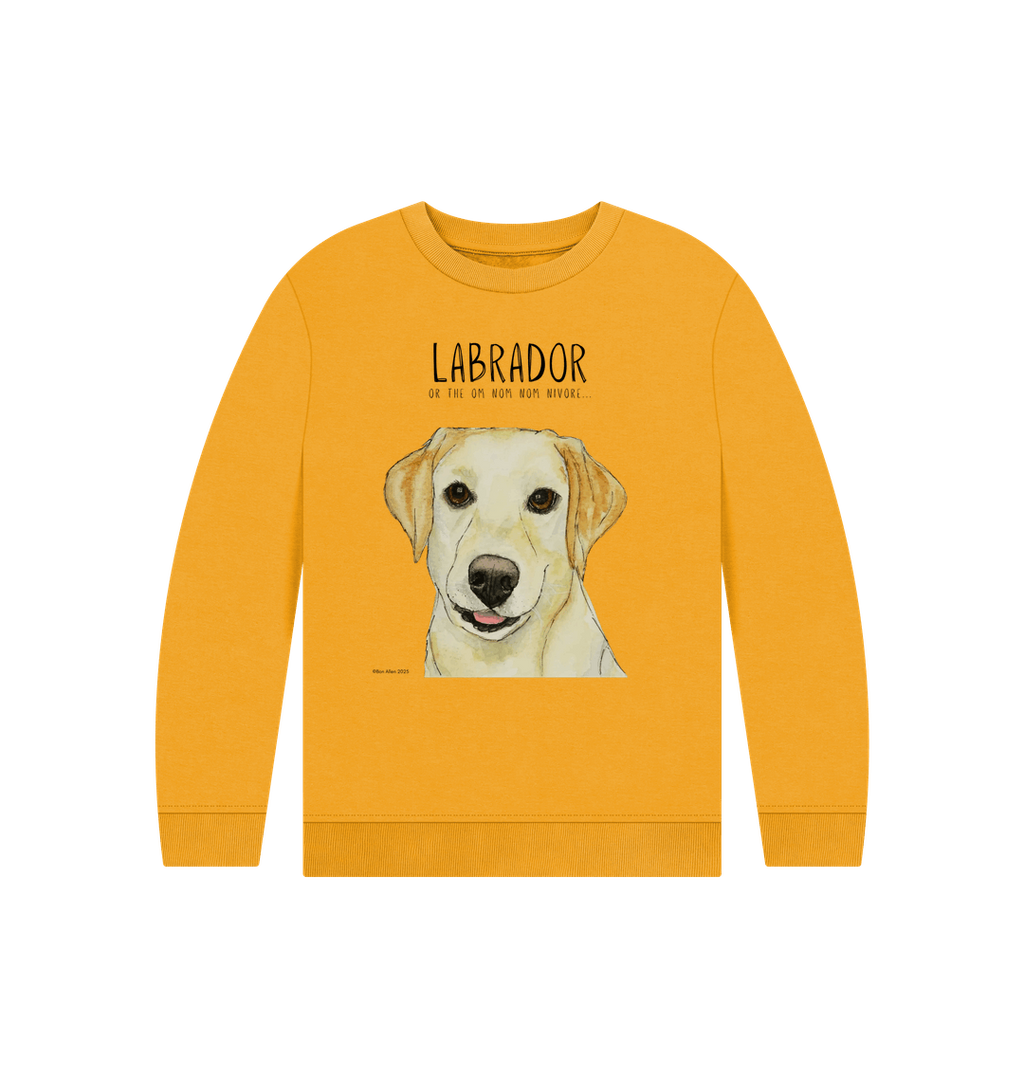 Crumb Catcher in Chief – The Yellow Labrador Kids' Sweatshirt