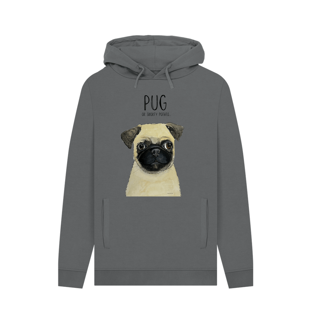 Pug or Snorty Potato? Men's Hoodie – Cozy, Funny, & Pug-tastic!