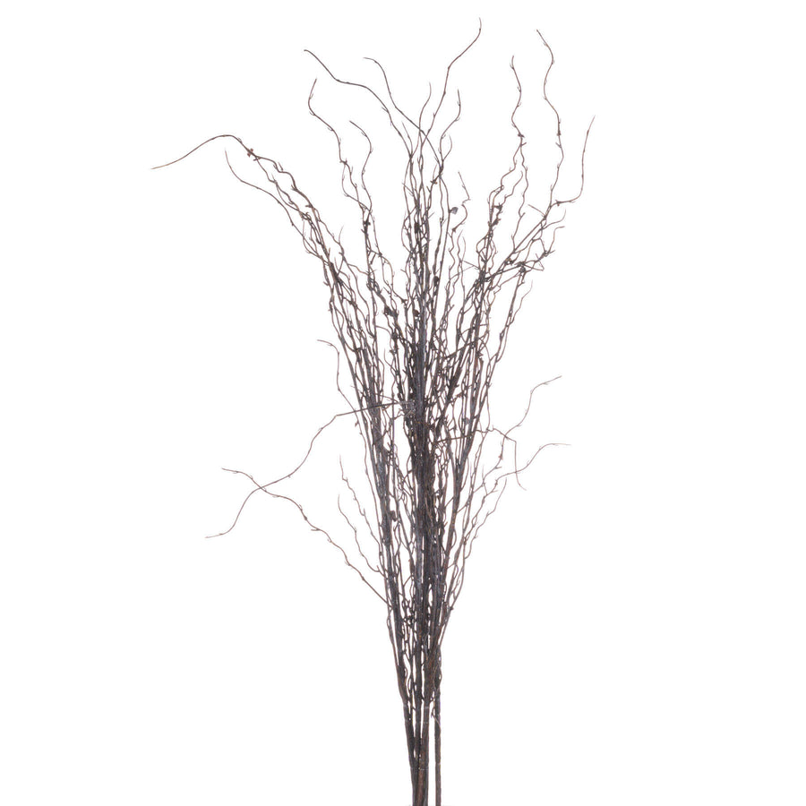 Lifelike brown botanical branch spray, 130cm tall, for elegant home decor with natural texture by Sostter at brixbailey.com
