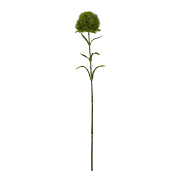 Dark green artificial dianthus stem with lifelike petals, 53cm tall, perfect for floral arrangements by Sostter at brixbailey.com