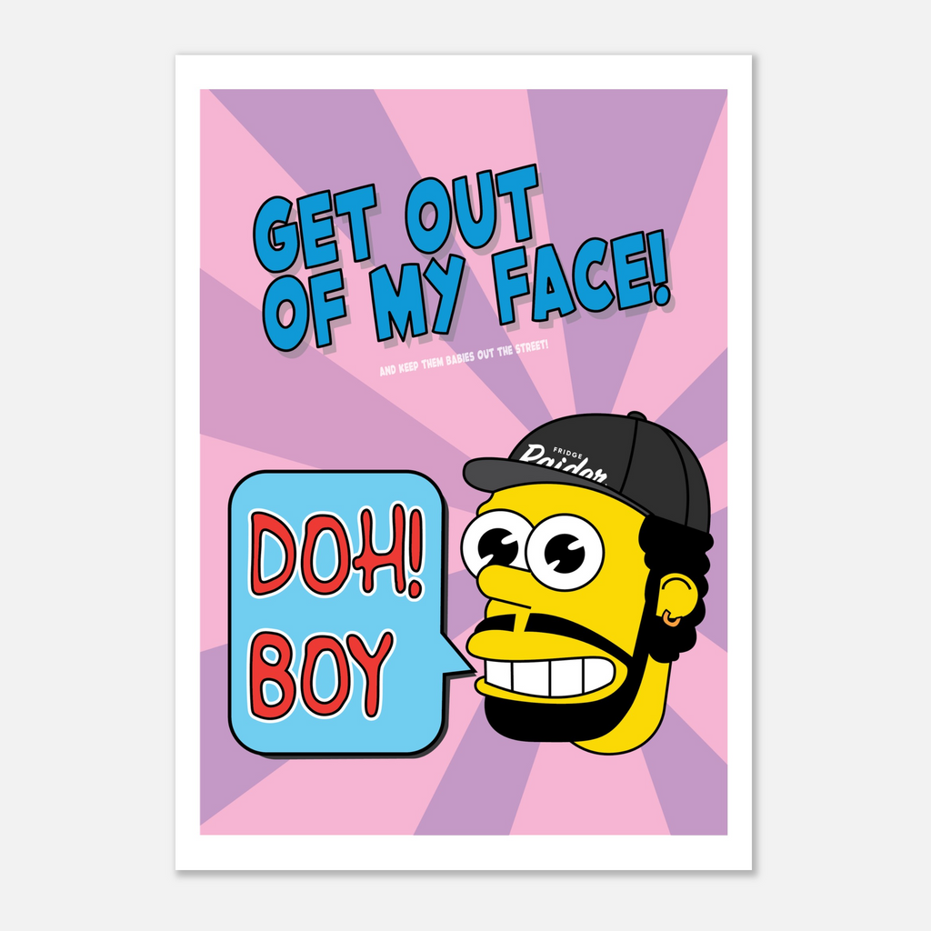 Doh Boy Mr Sparkle Print by Eli Davey