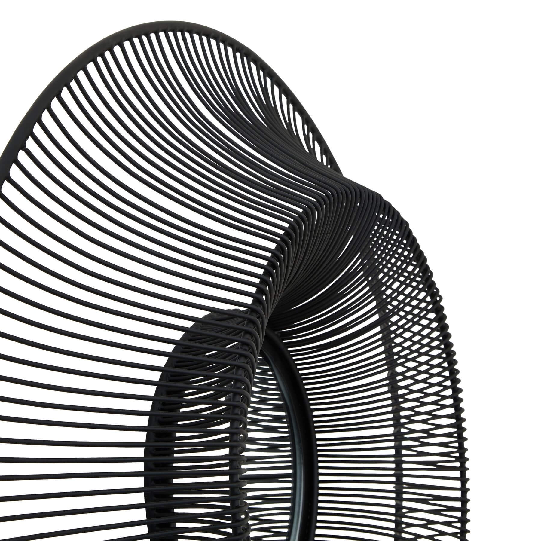 Black wire-framed mirror with sleek matte finish, modern industrial design, 61cm square, glass and metal construction. by Sostter at brixbailey.com