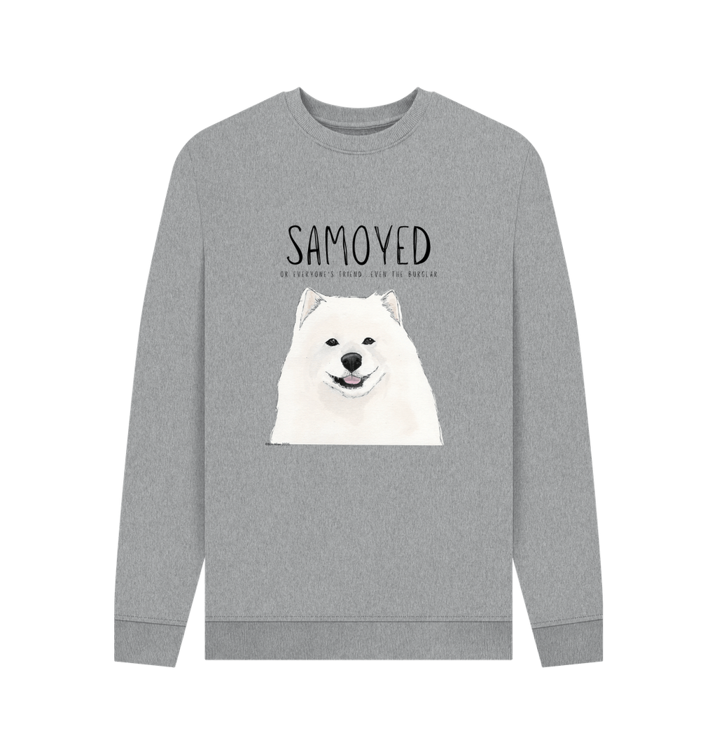 Warm, Fluffy & Slightly Suspicious – Samoyed Crewneck Sweatshirt