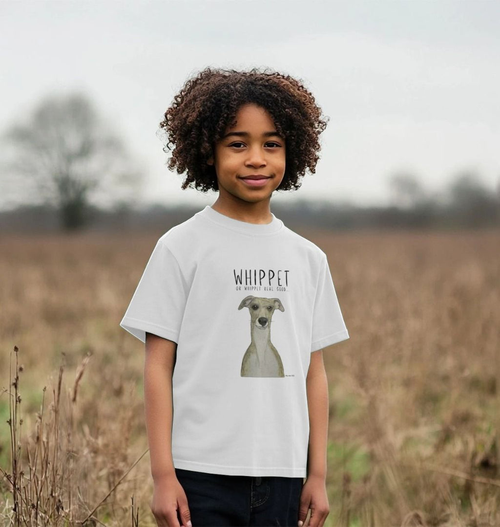 Whippet-Inspired Kids' T-Shirt: Comfort, Style, and Zoomie Vibes!